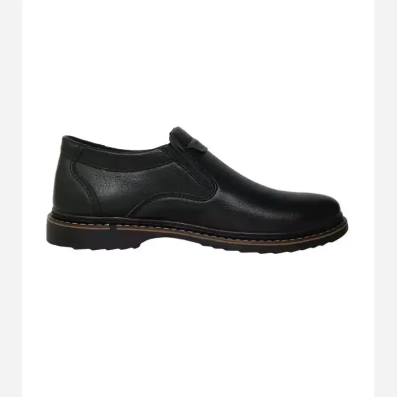 کفش مردانه اداری و مجلسی چرم مصنوعی رنگ مشکی - تصویر 6